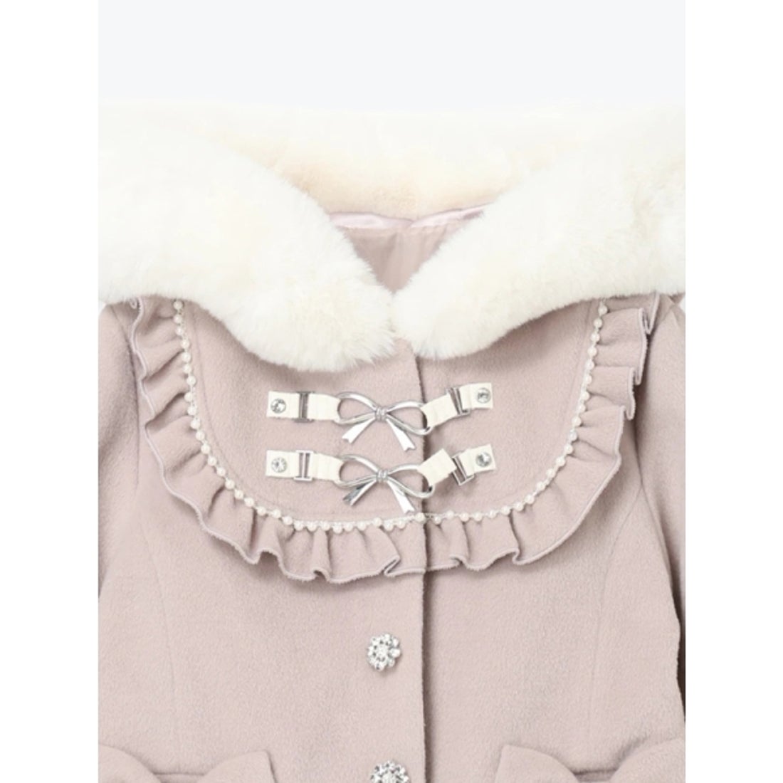 ノエミー NOEMIE ヨークフリルドーリーショートコート （黒