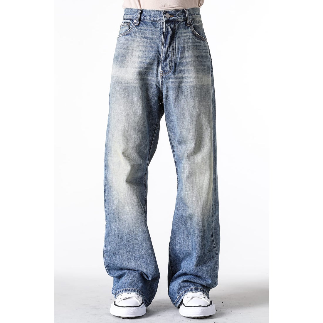 ノーメンテナンス NO MAINTENANCE Red line Wash Japanese Baggy Denim