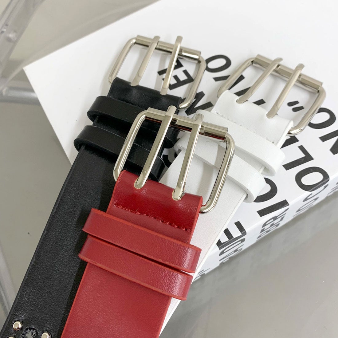 ノンヘッジ non-hedge スタースタッズベルト （ブラック） -靴