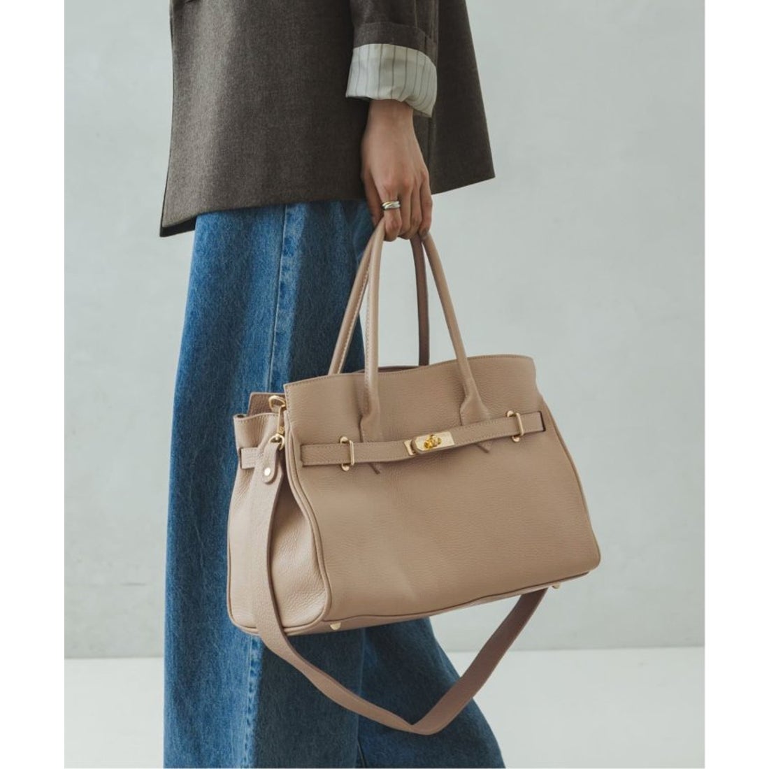 ノーブル NOBLE 《追加》MILOS/ミロス 金具付きショルダー （ベージュ