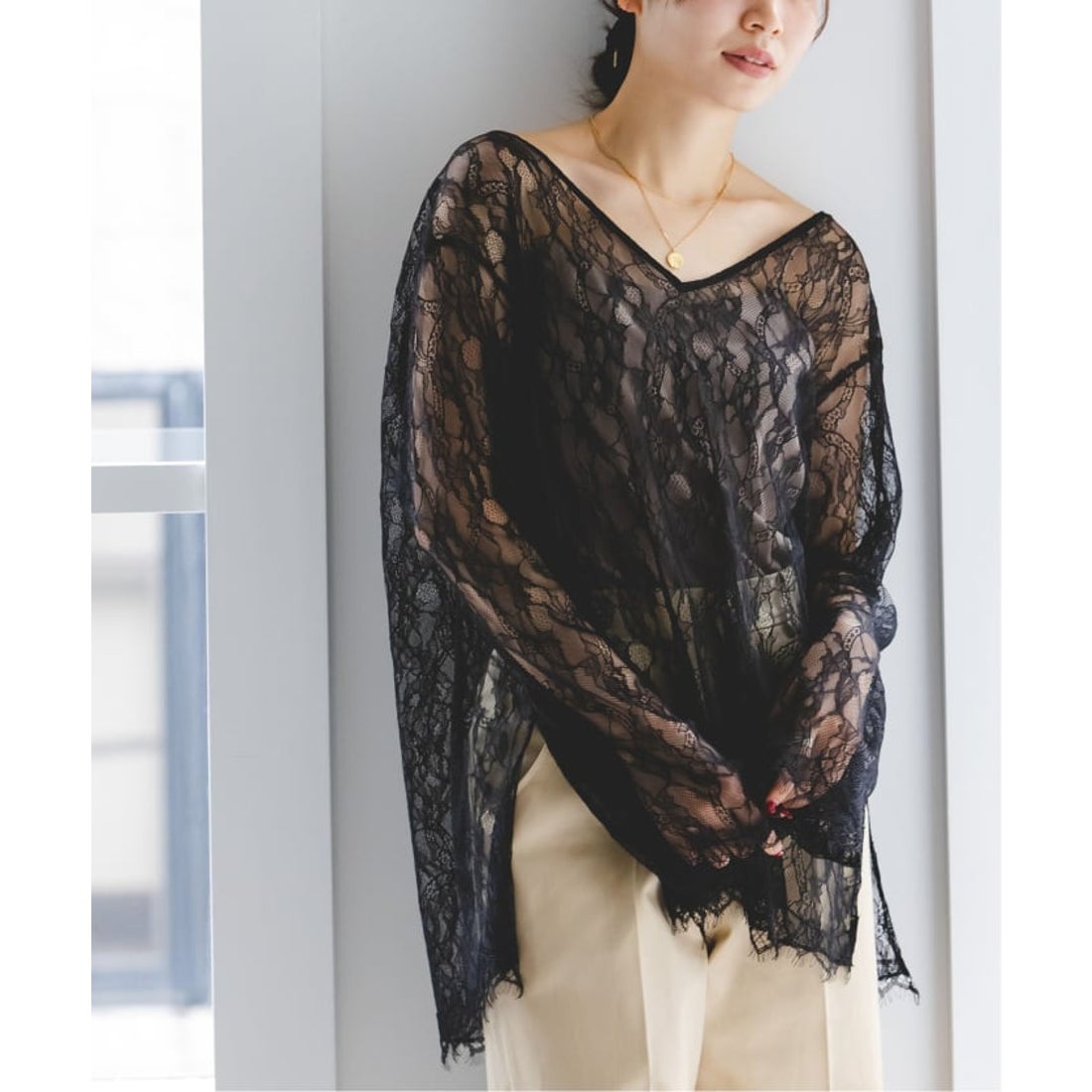 ノーブル NOBLE 《追加予約》サラサシアーレースブラウス （ホワイト