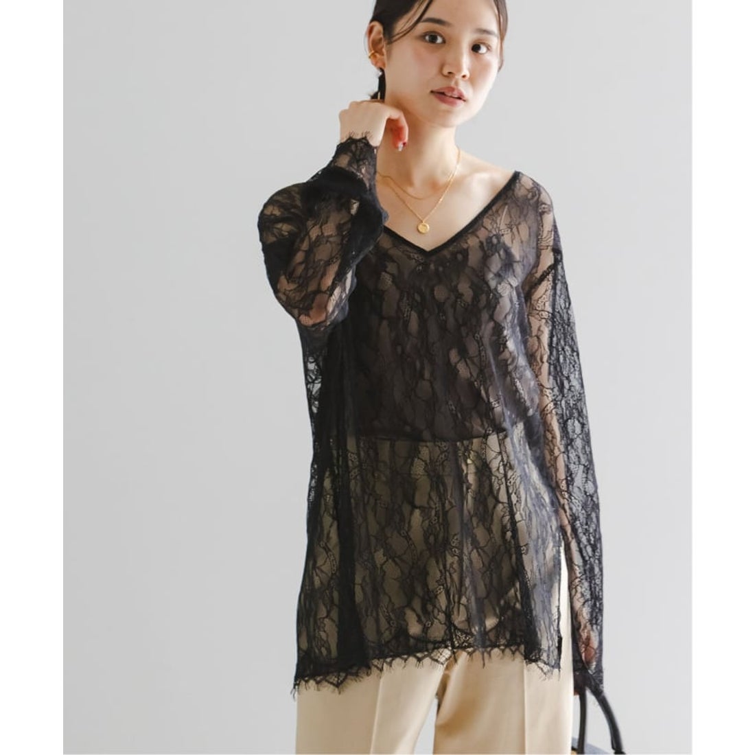 ノーブル NOBLE 《追加予約》サラサシアーレースブラウス （ホワイト