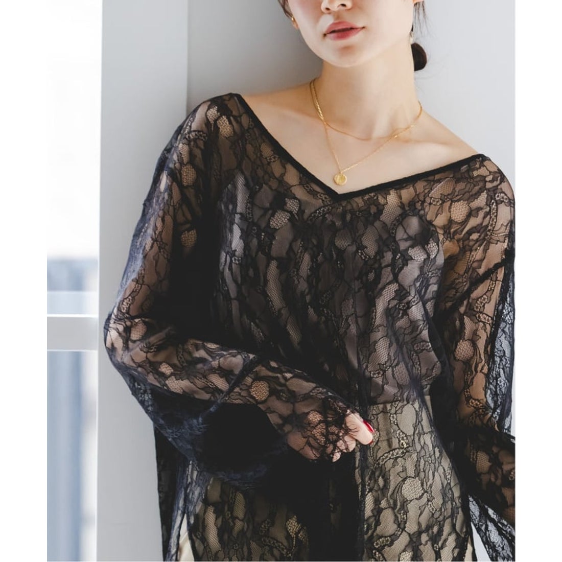 ノーブル NOBLE 《追加予約》サラサシアーレースブラウス （ホワイト