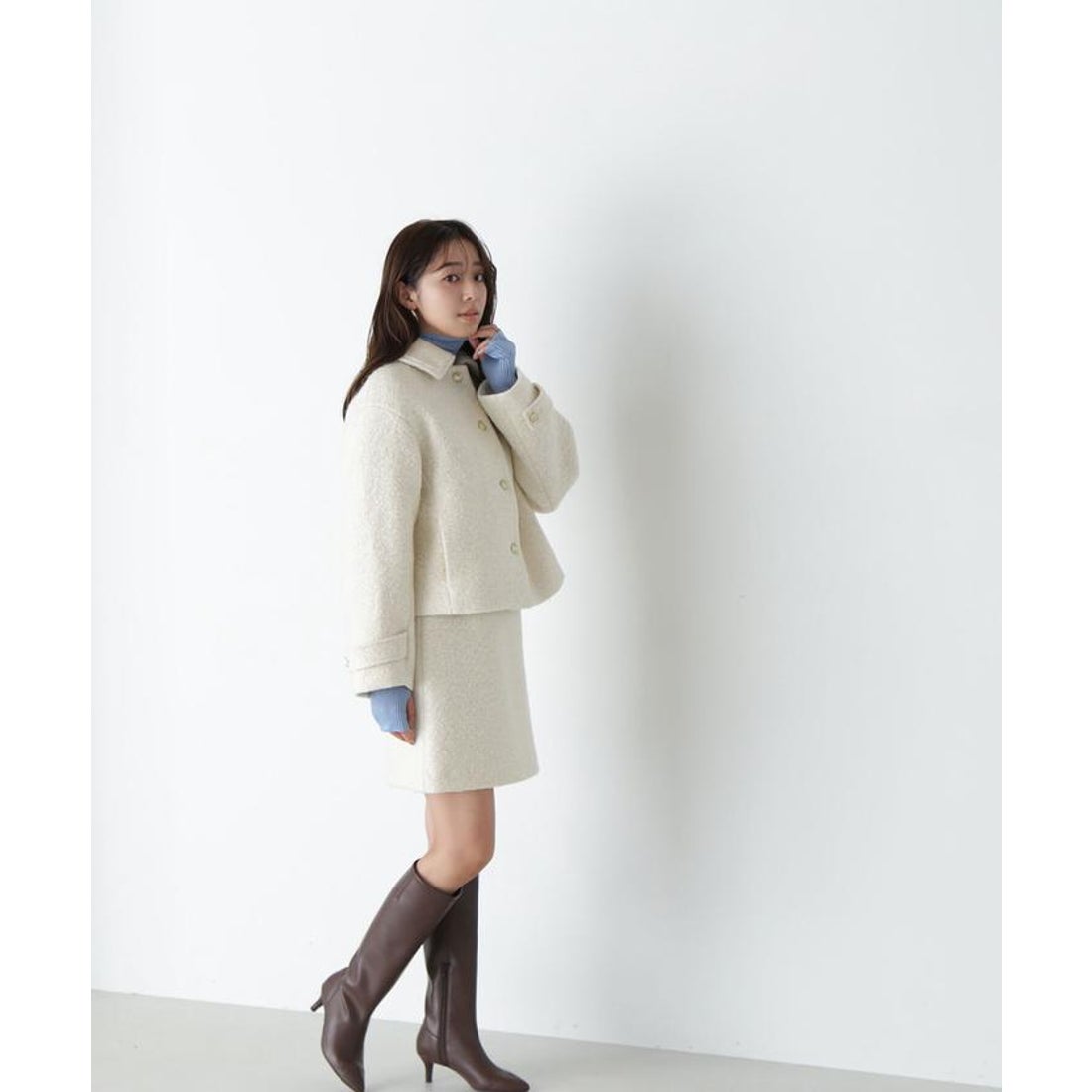 ナチュラルビューティーベーシック NATURAL BEAUTY BASIC 圧縮ツイード