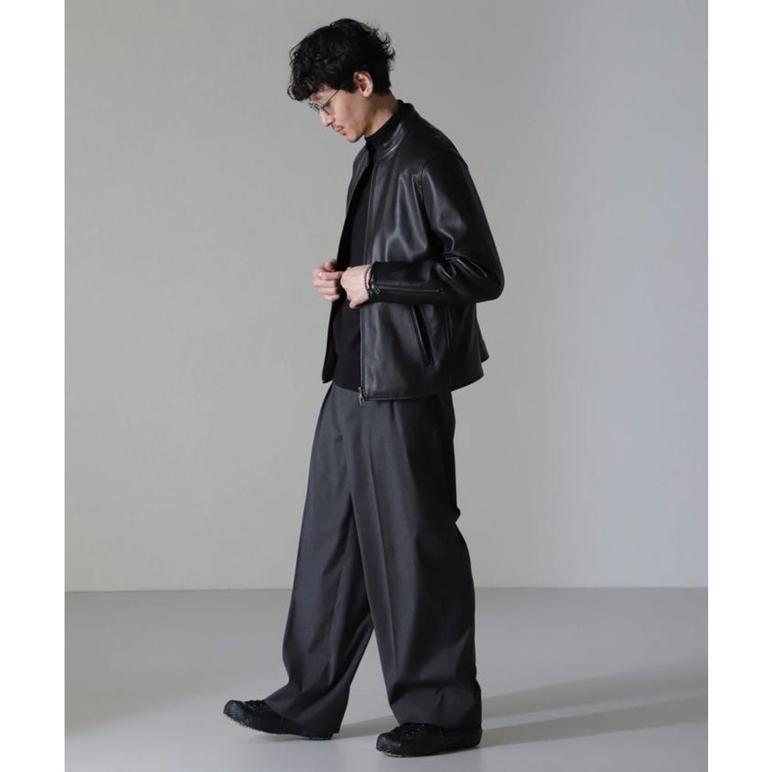 ナノ・ユニバース NANO universe バンドカラーレザーシングル