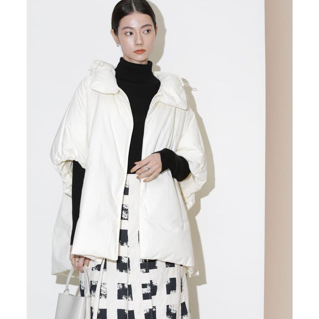 ナノ・ユニバース NANO universe 「西川ダウン(R)」2WAY ケープダウン