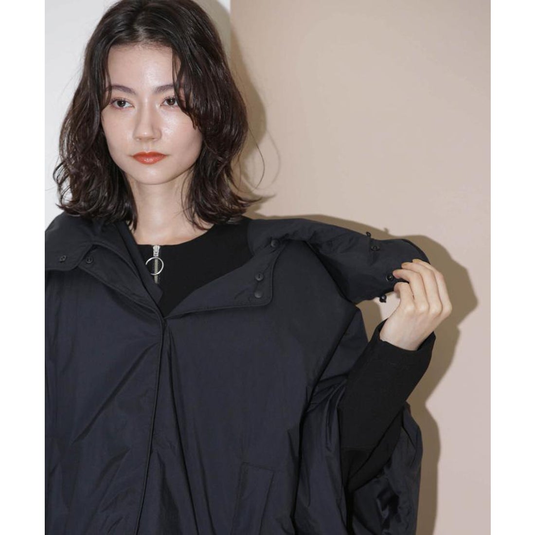 ナノ・ユニバース NANO universe 「西川ダウン(R)」2WAY ケープダウン