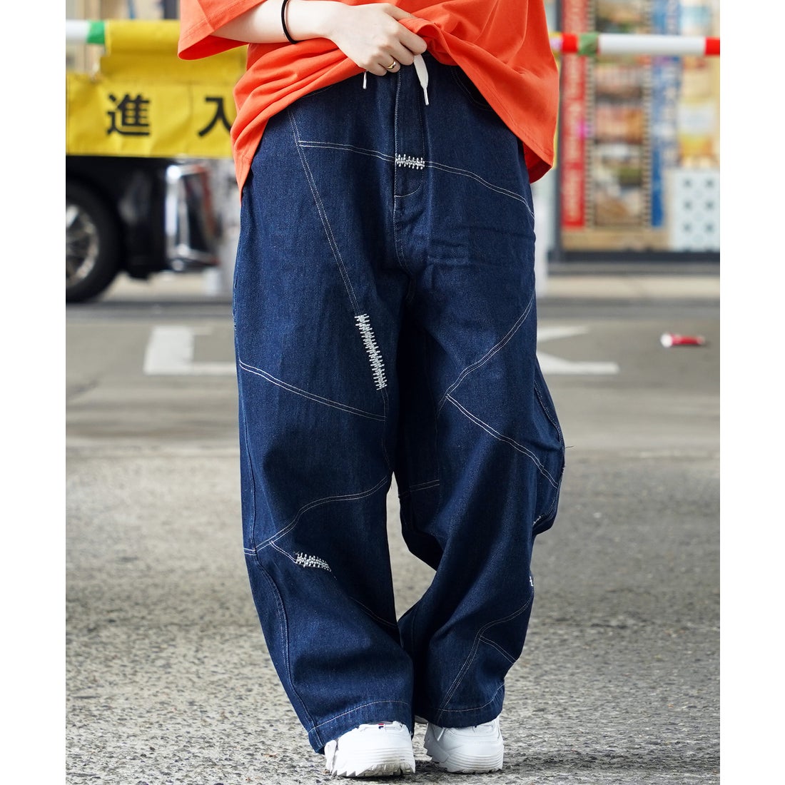 ワンフォークロージング 1111clothing ◇ステッチワーク バルーン