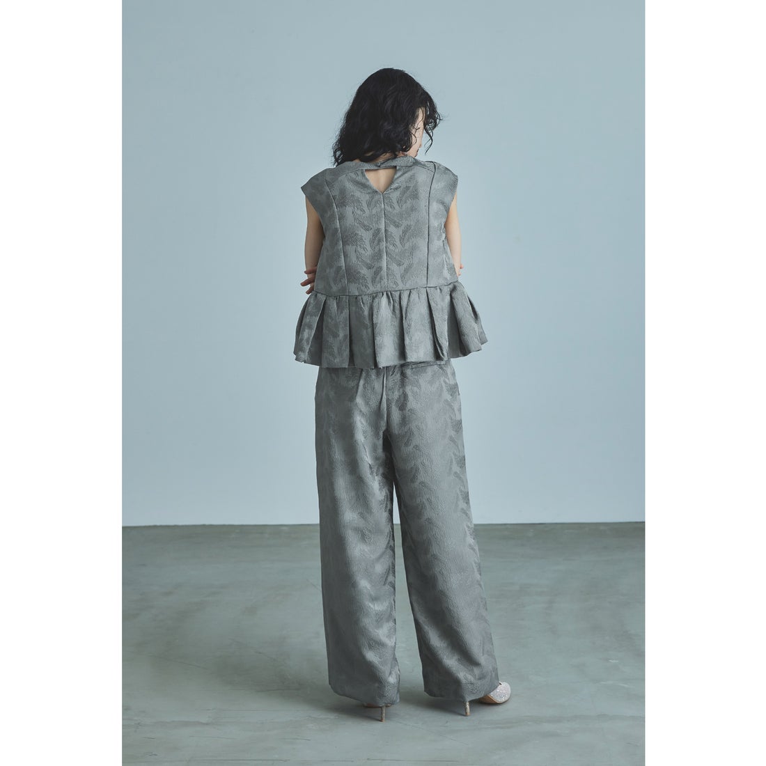 ニアナ niana ペプラムセットアップドレス ワイドパンツ 結婚式