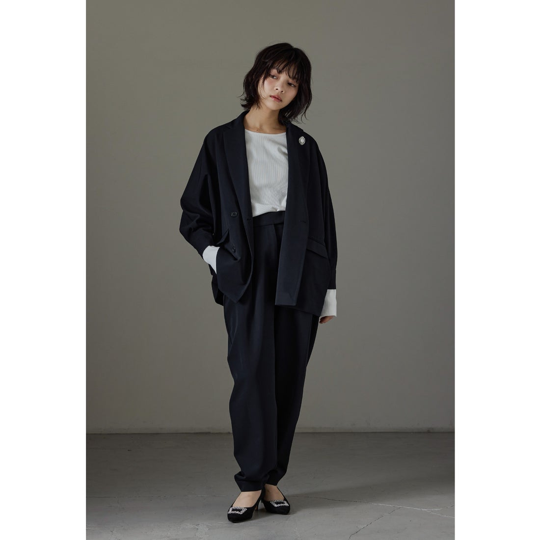 ニアナ niana ドルマンスリーブデザインパンツスーツ レディース 2点