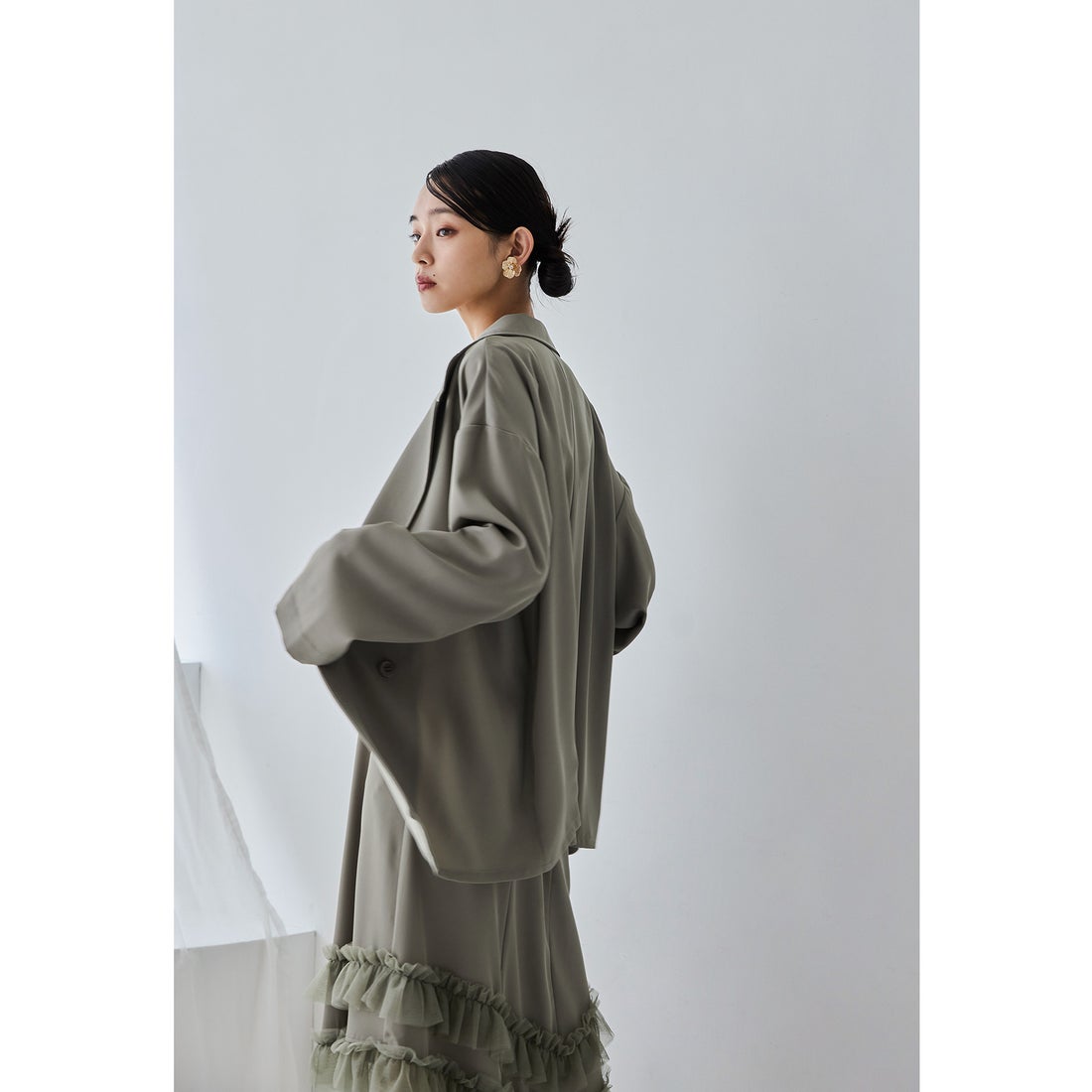 ニアナ niana トランスペアレントヘムセットアップドレス 2点セット