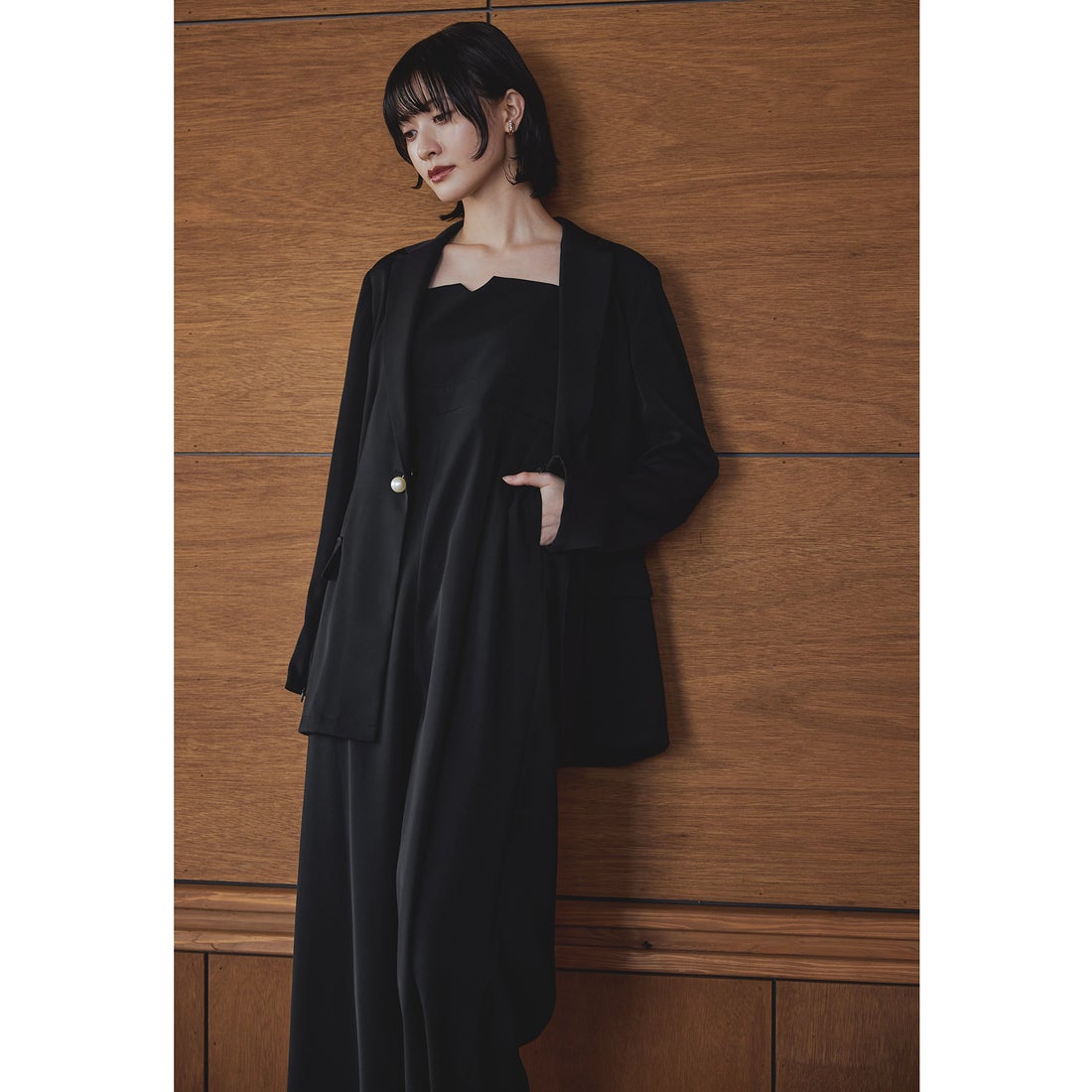 ニアナ niana ジャケットセットアップドレス 2点セット パンツドレス