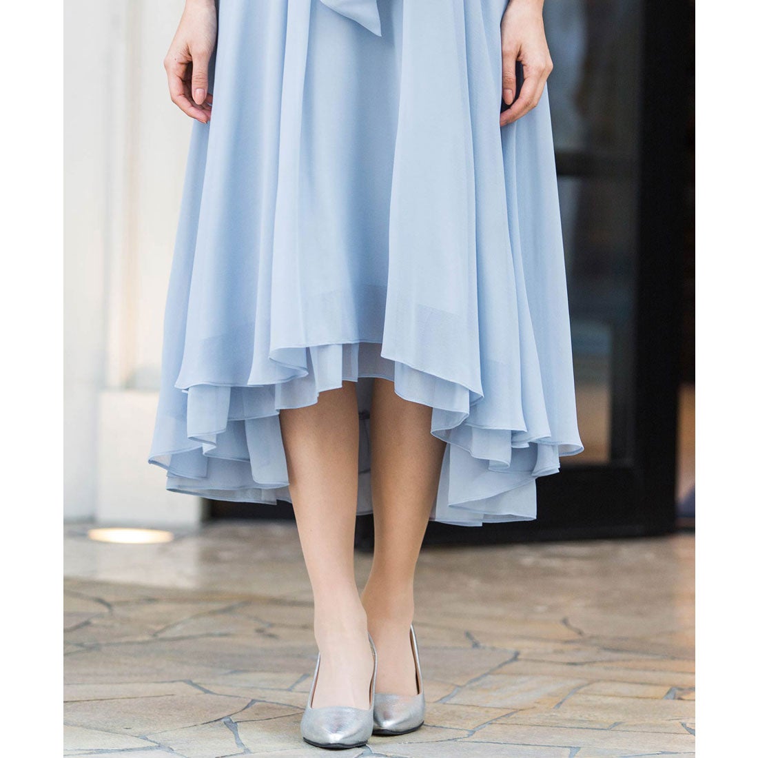 ニアナ niana ビスチェ風フィッシュテール 結婚式ワンピース