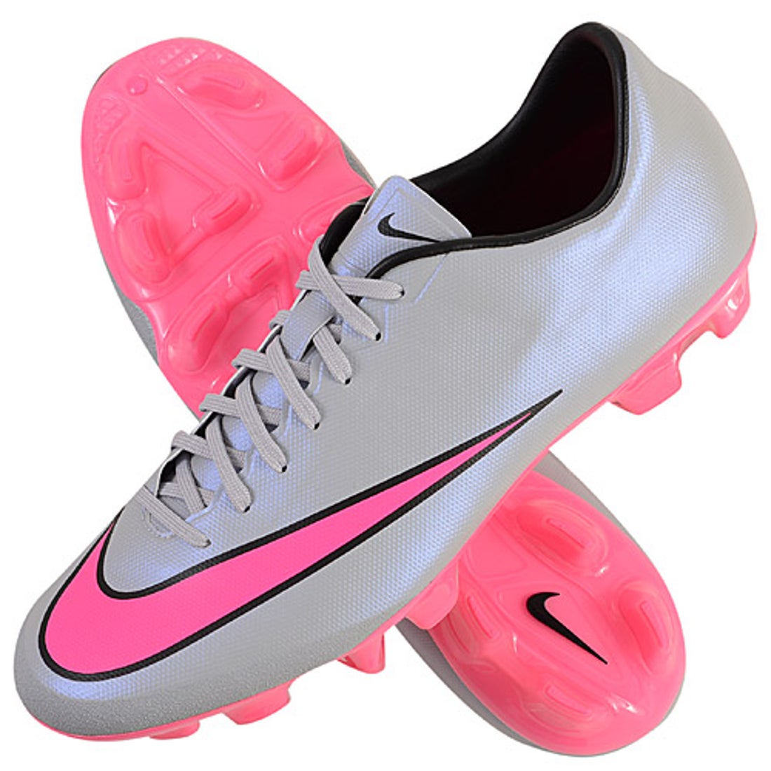 NIKE ナイキ マーキュリアル ベロチ II HG-V(グレー×ピンク) 651616