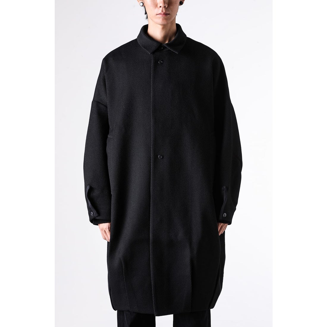 オマールアフリディ Omar Afridi BALOONED COCOON COAT （BLACK