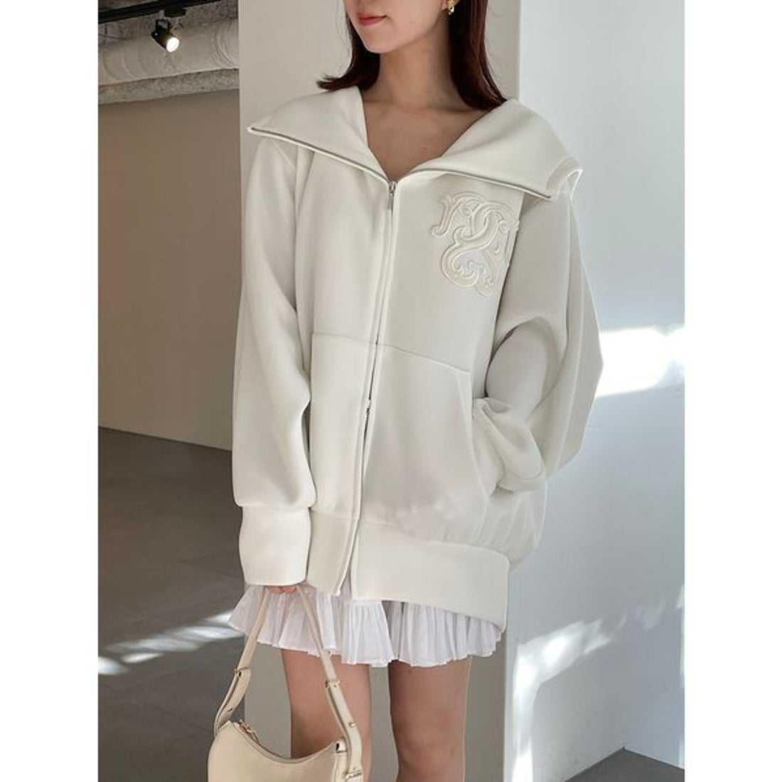 スナイデル SNIDEL ボリュームパーカー （GRY） -靴＆ファッション通販