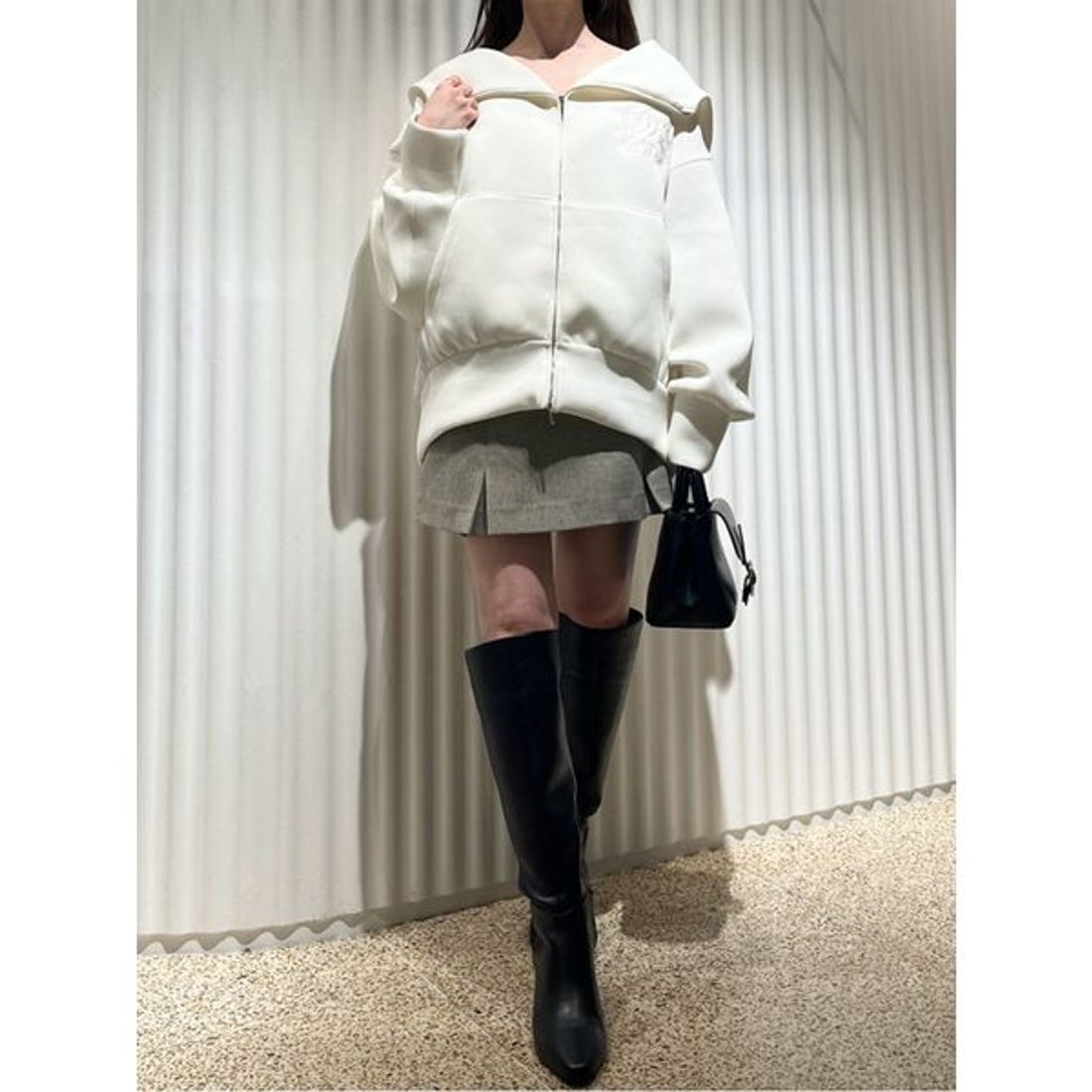 スナイデル SNIDEL ボリュームパーカー （GRY） -ファッション通販