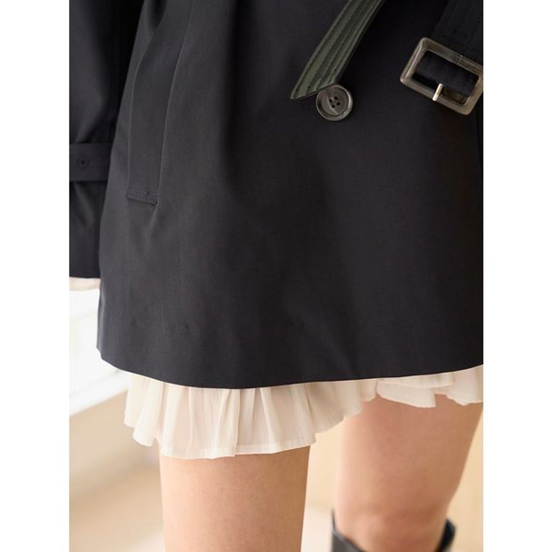 スナイデル SNIDEL バリエーションミドルトレンチコート （NVY