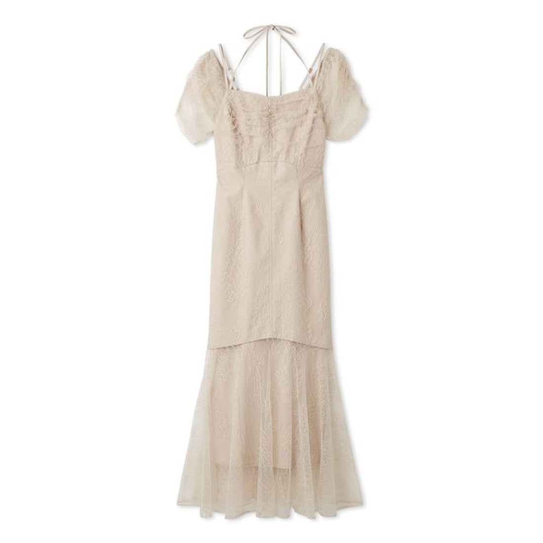 スナイデル SNIDEL ギャザードレープレースドレス （GRY