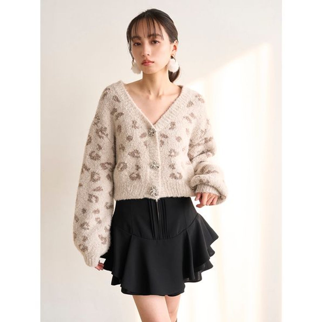 スナイデル SNIDEL レイヤードフリルミニスカショーパン （MOC