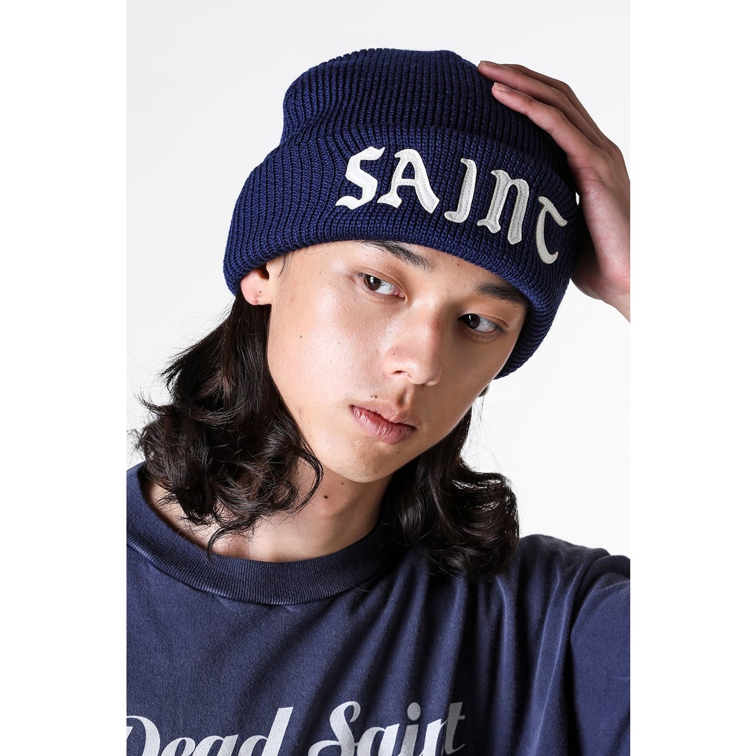 セントマイケル SAINT Mxxxxxx SAINT Knit Cap （Navy） 通販 大阪