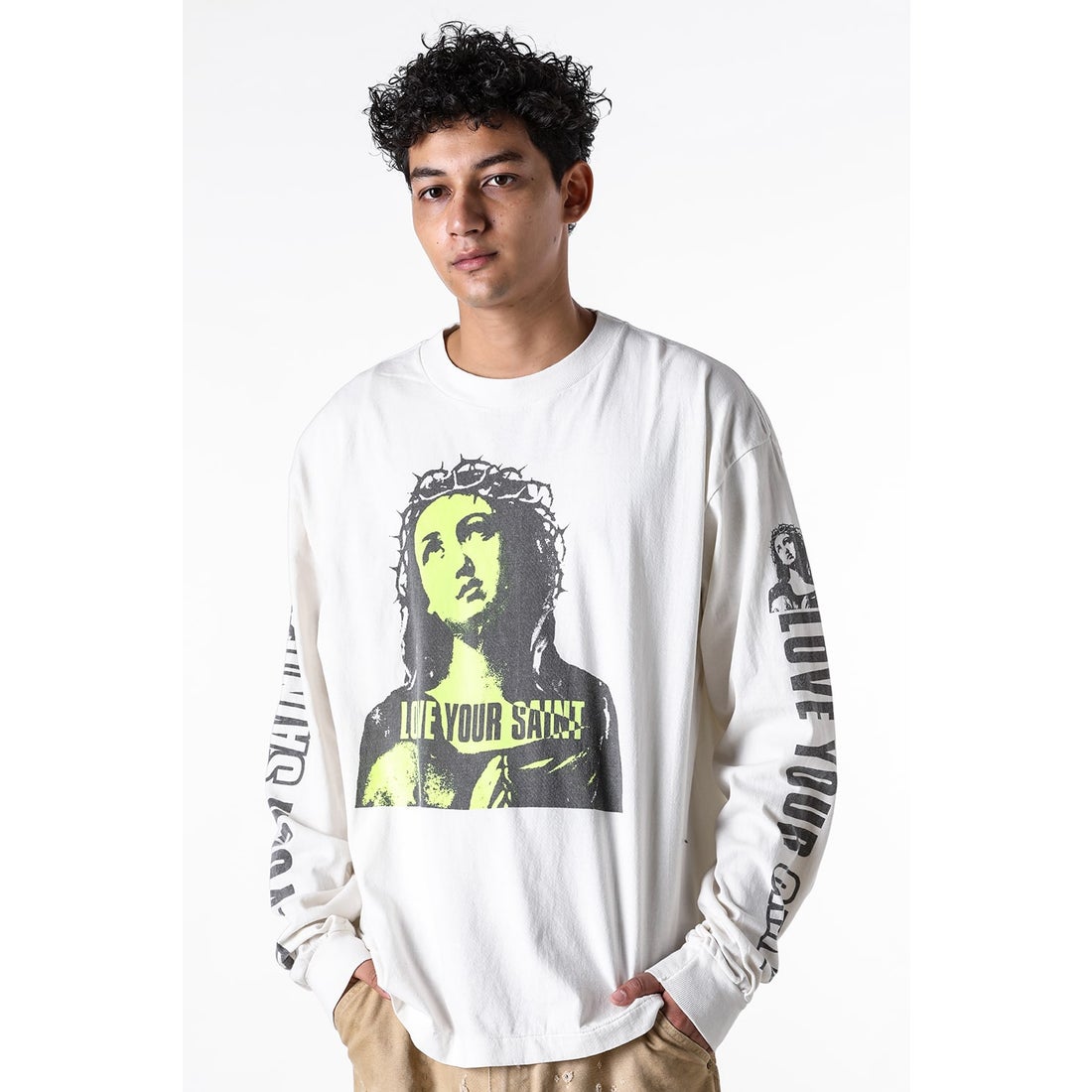 セントマイケル SAINT Mxxxxxx LOVE UR SAINT Long sleeve T-shirt