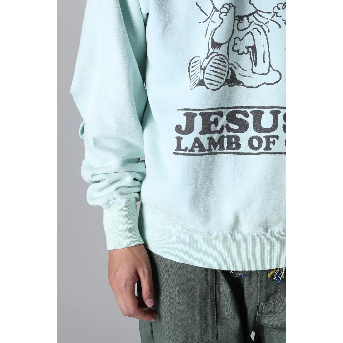SAINT Mxxxxxx JESUS Sweat shirt （Blue）- Osaka / Kyoto, Ship