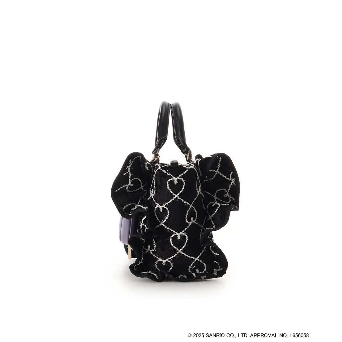 サマンサベガ SAMANTHAVEGA 「クロミコレクション」フリルハンドバッグ