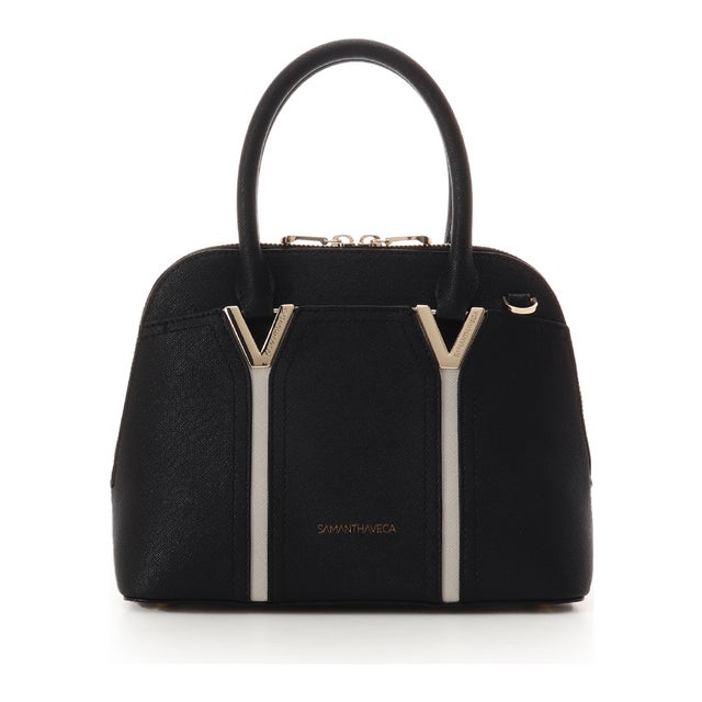 サマンサベガ SAMANTHAVEGA 「クロミコレクション」フリルハンドバッグ
