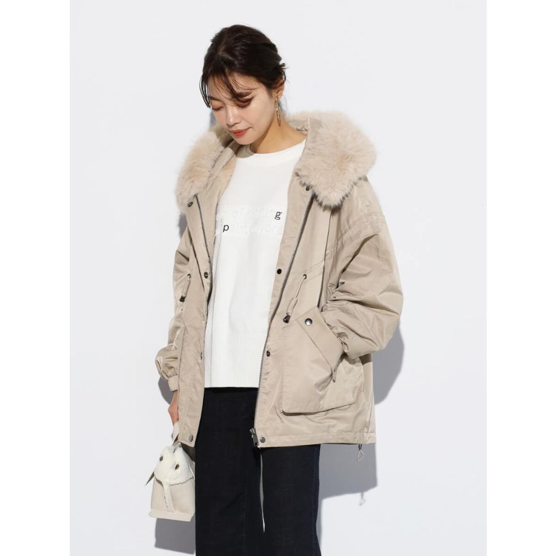 スコットクラブ SCOTCLUB ファーフーディモッズアウター