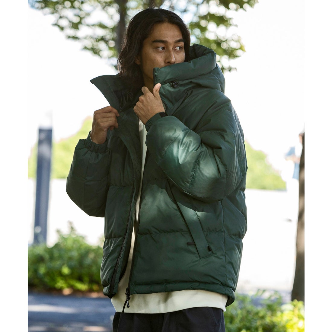 プラスフェニックス +phenix QUILTING DOWN JACKET キルティング