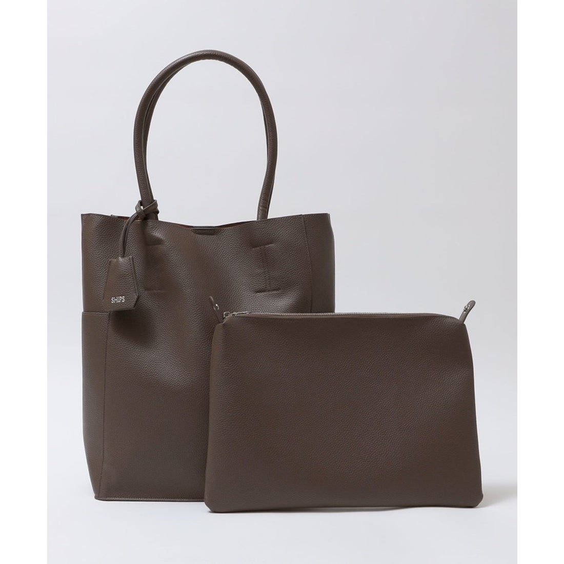 シップス SHIPS 【WEB限定】SHIPS: 合成皮革 ヴァーティカル ビズ