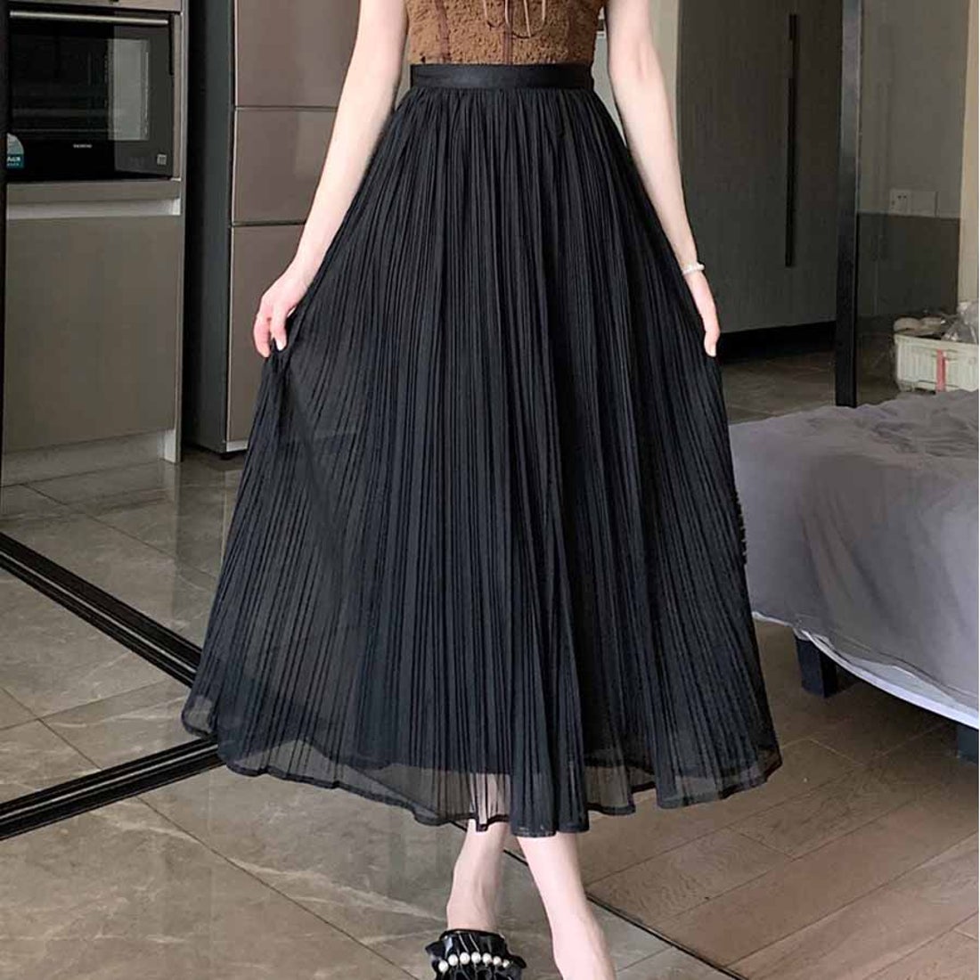 ショッピングゴー shoppinggo チュールスカート フレアスカート