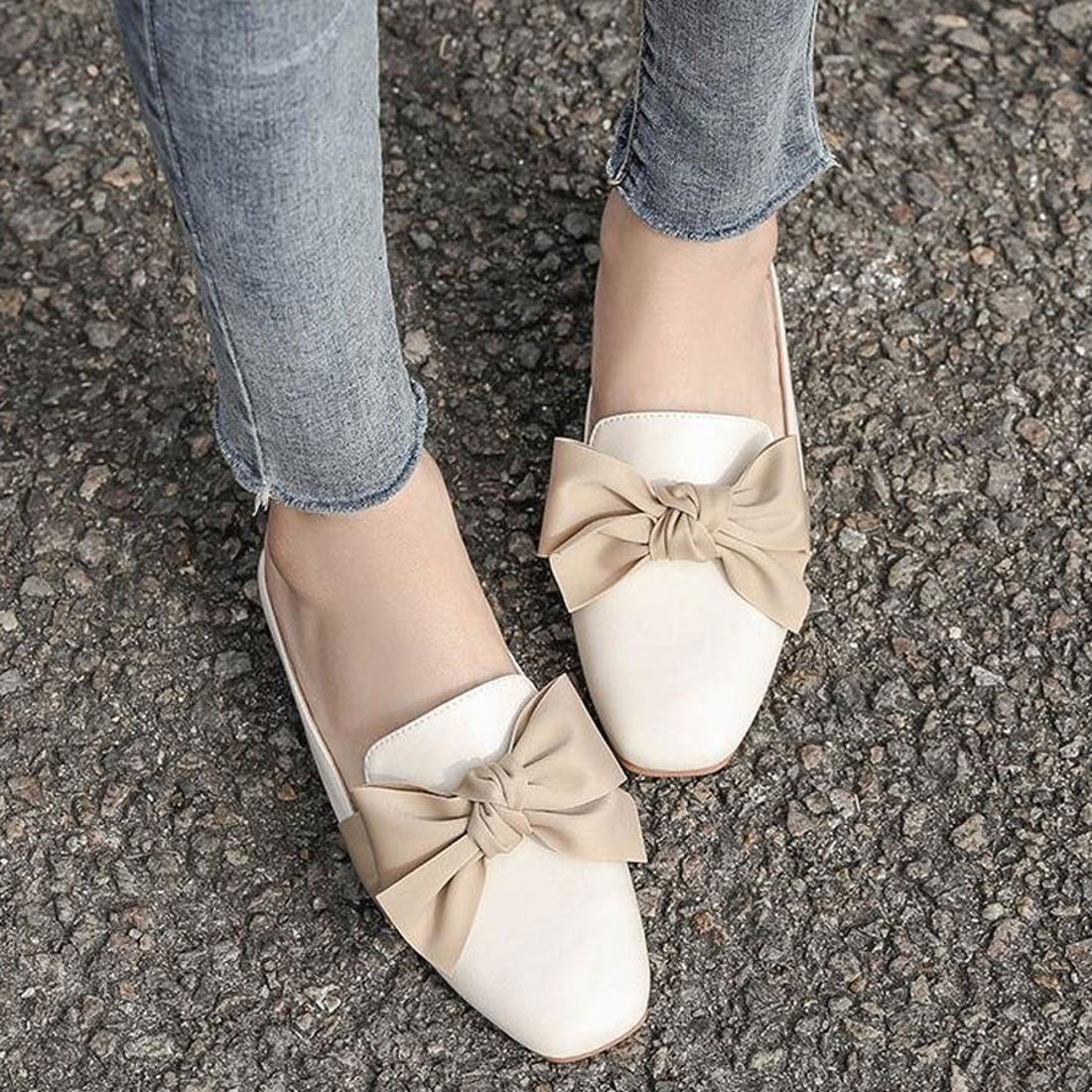 ショッピングゴー shoppinggo ミュールサンダル リボン ミュール