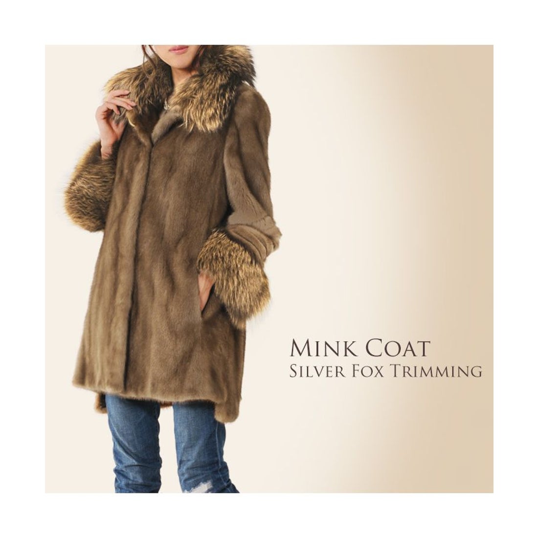 サンキョウショウカイ 三京商会 ミンク コート シルバーフォックス