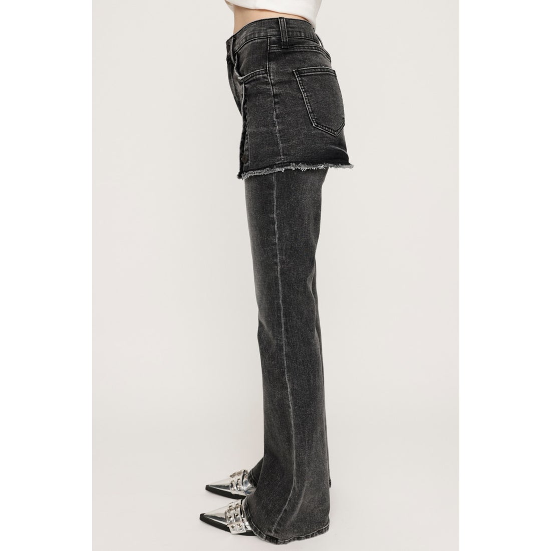 SLY OVERDYE JW LAYERED FLARE PT-BE BLU -靴＆ファッション通販