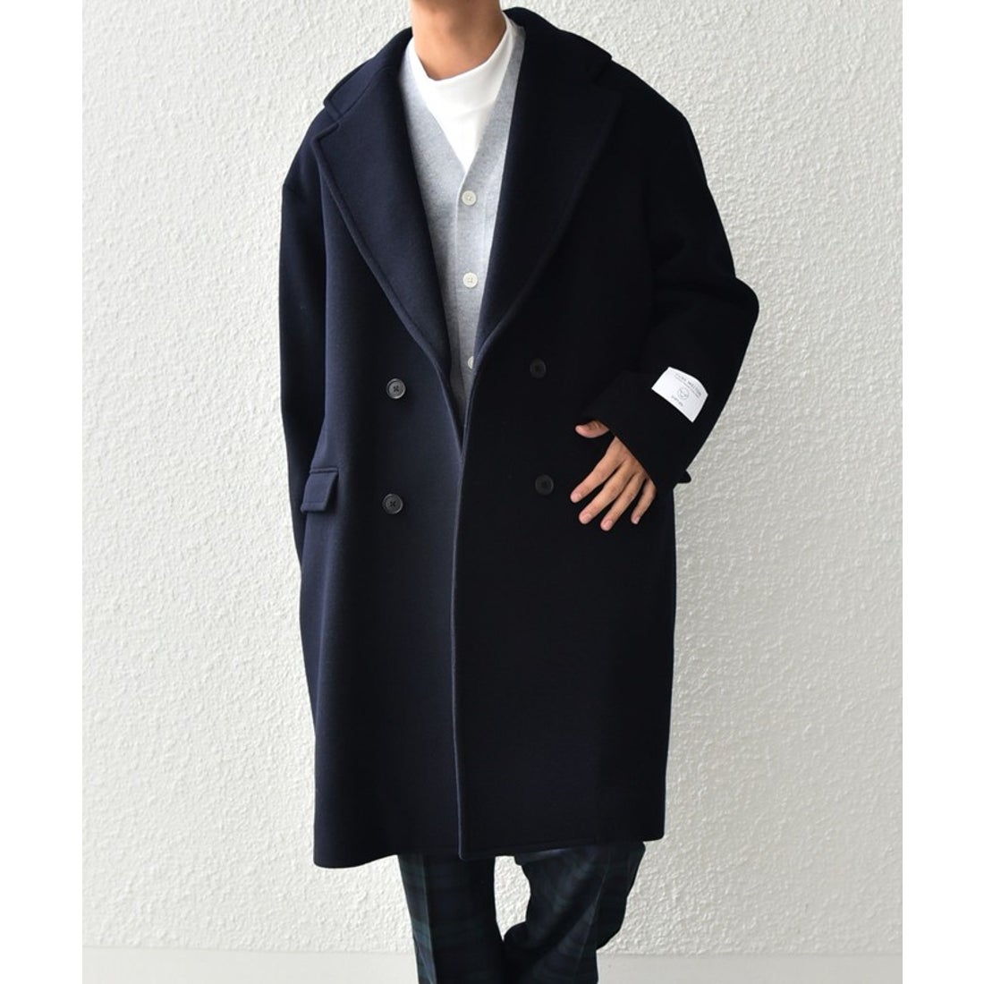 シップス エニィ SHIPS any SHIPS any: PURE WOOL MELTON ダブル