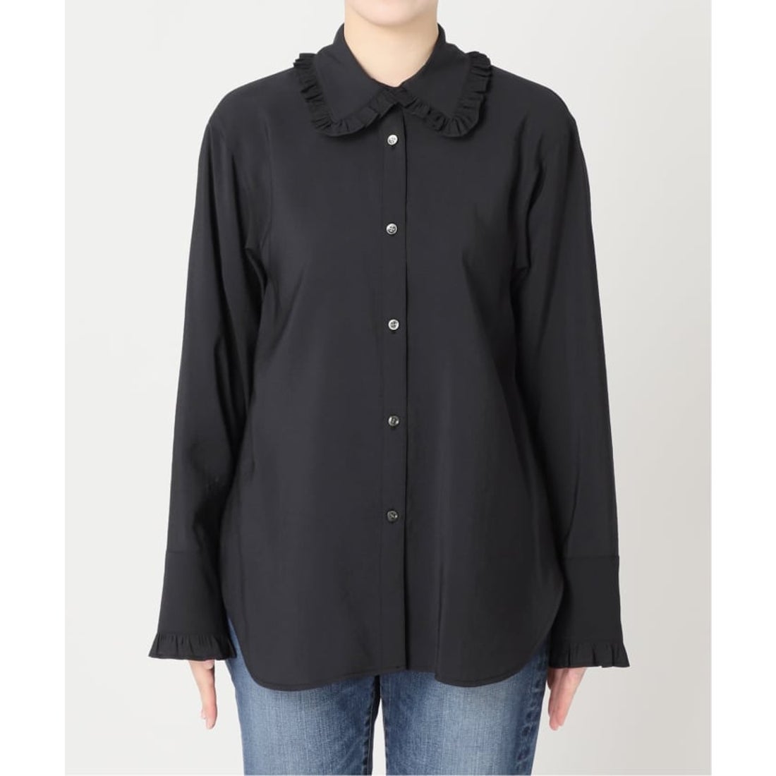 スピック＆スパン Spick & Span 《追加予約》フリルカラーブラウス