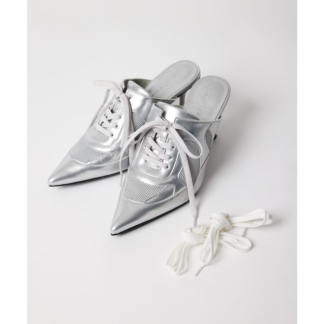 スパイラルガール SPIRALGIRL ポインテッドトゥスニーカーミュール