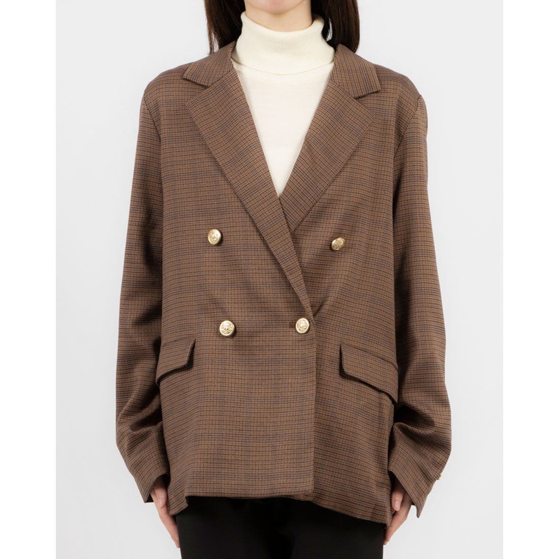 スタイルブロック STYLEBLOCK 先染めチェックテーラードジャケット