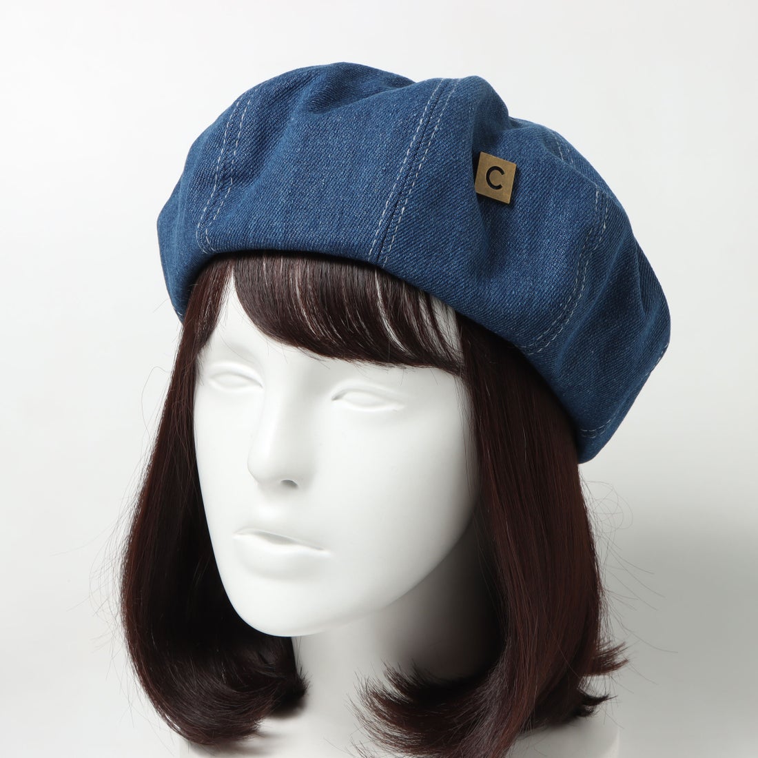 スタイルブロック STYLEBLOCK デニムベレー帽 （ネイビー