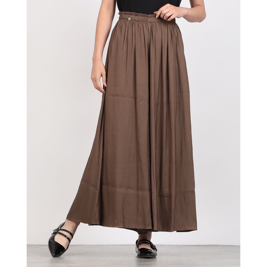 スタイルブロック STYLEBLOCK ガウチョイージーパンツ （ブラウン