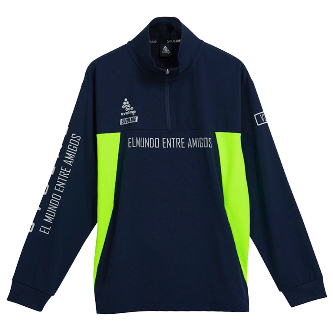 SVOLME スボルメ FINEジャージハーフZIP SDG(ネイビー) 1231-06901 032