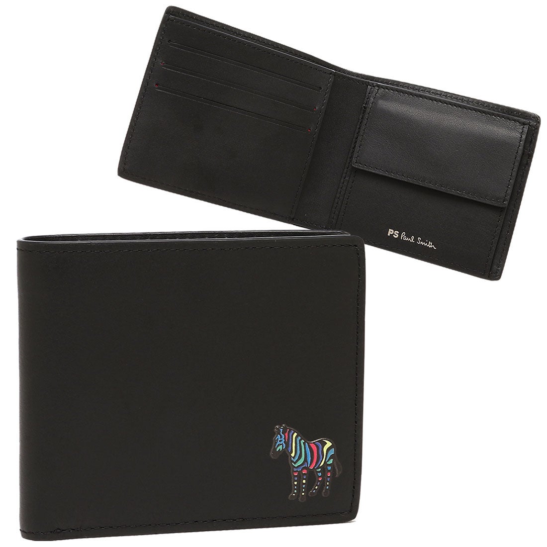 ポールスミス Paul Smith 二つ折り財布 ブラック メンズ PAUL SMITH
