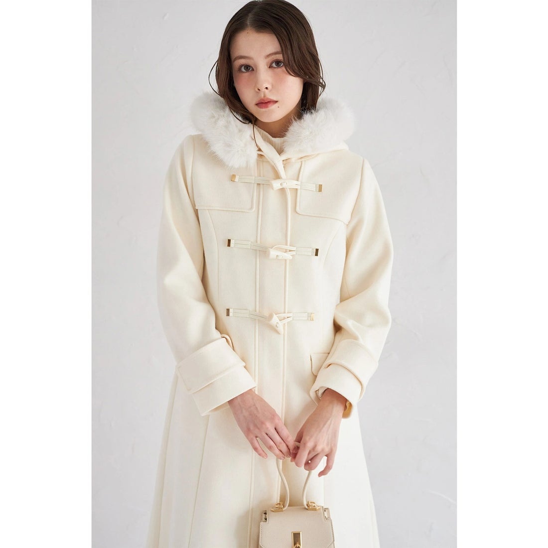 トッコクローゼット tocco closet 取り外し可能なファー付きフィット