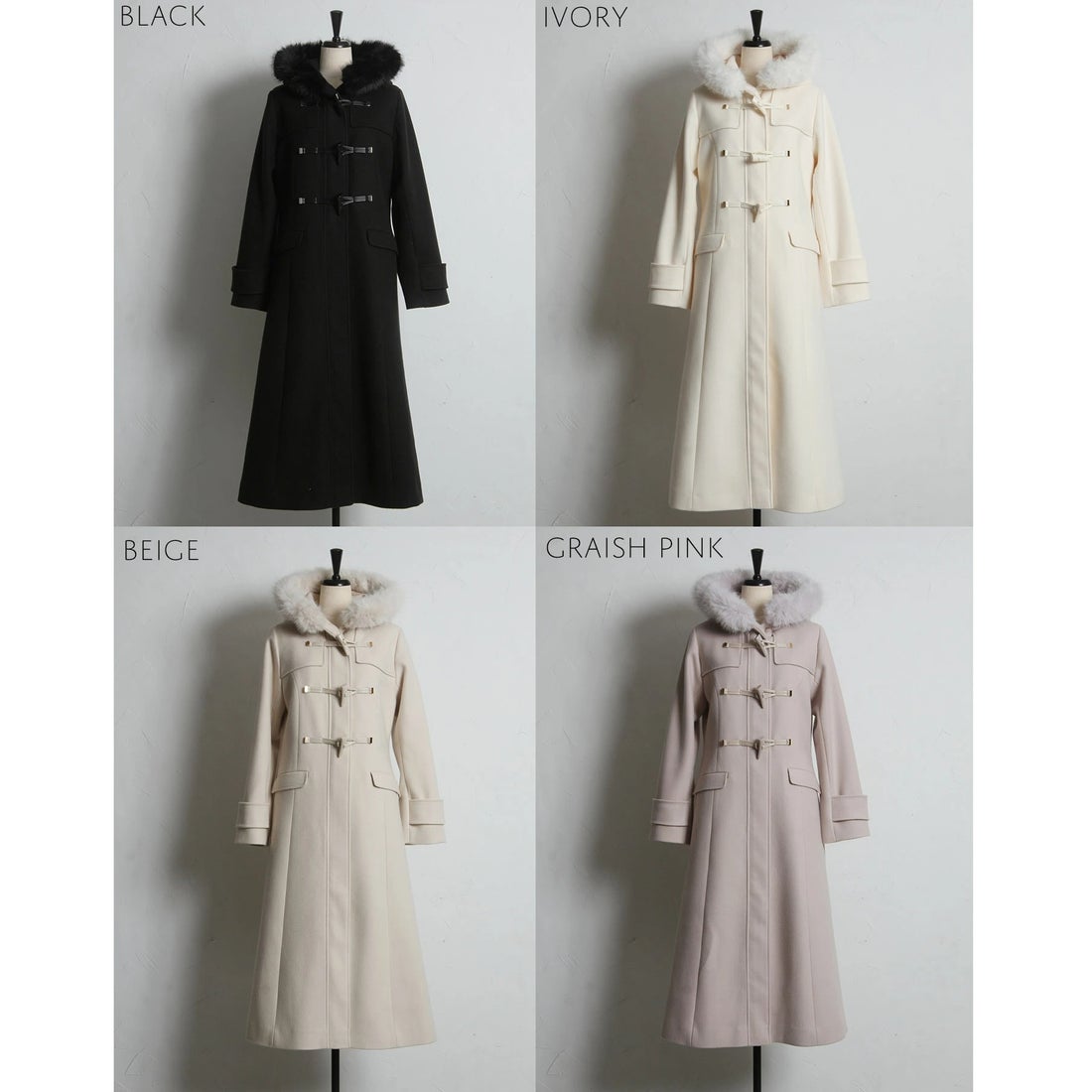 トッコクローゼット tocco closet 取り外し可能なファー付きフィット