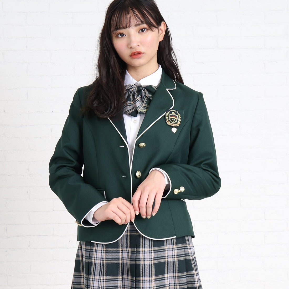 ピンク ラテ PINK-latte 【卒服】パイピングジャケット （ダーク