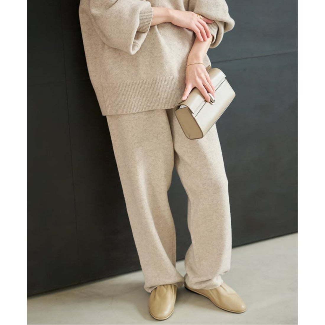 プラージュ Plage R'IAM ニットパンツ （ベージュ） - ファッション