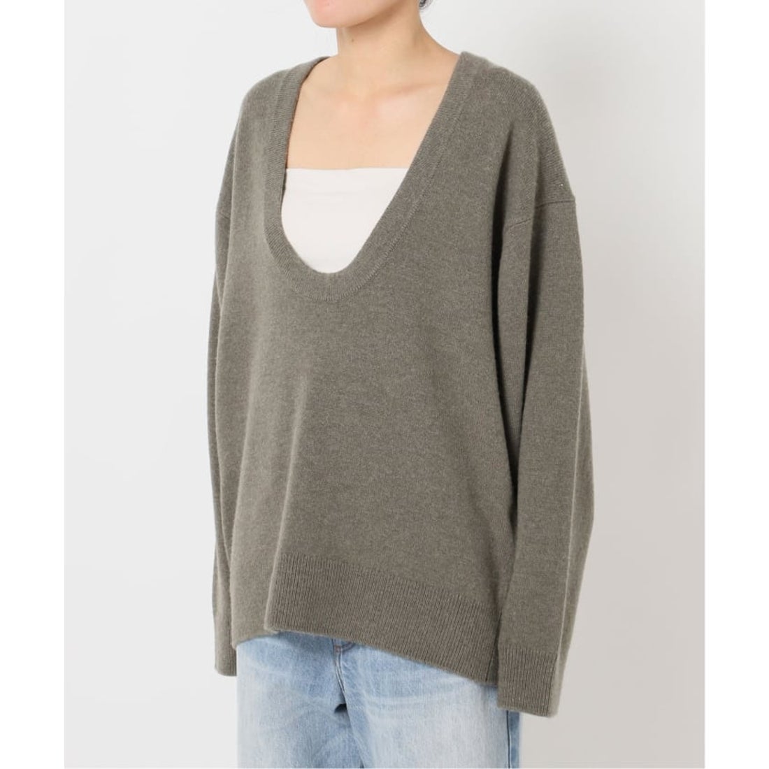 プラージュ Plage MY_Uneck ニット （ホワイト） - ファッション通販