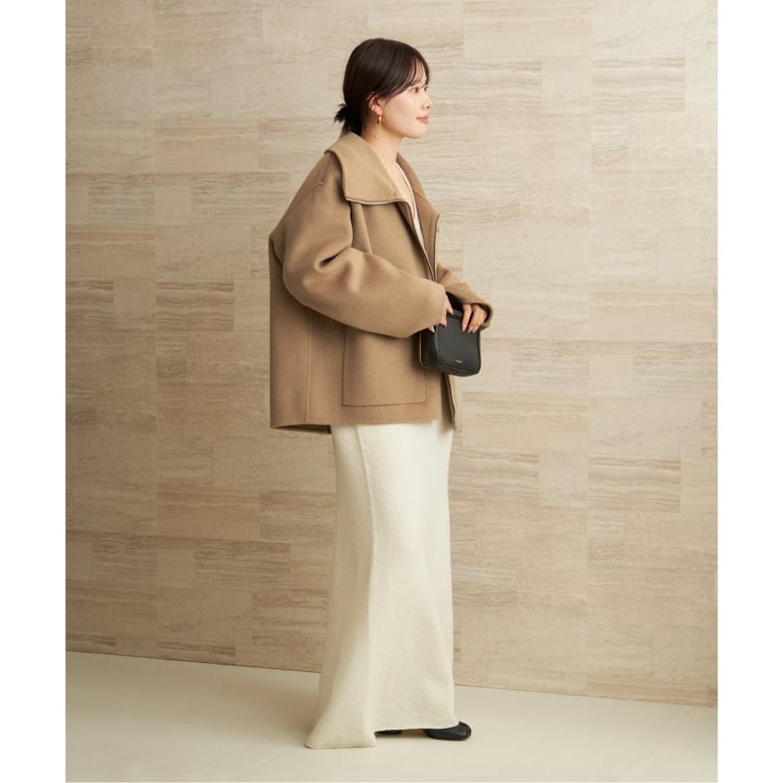 プラージュ Plage R'IAM スタンドZIPコート （キャメル